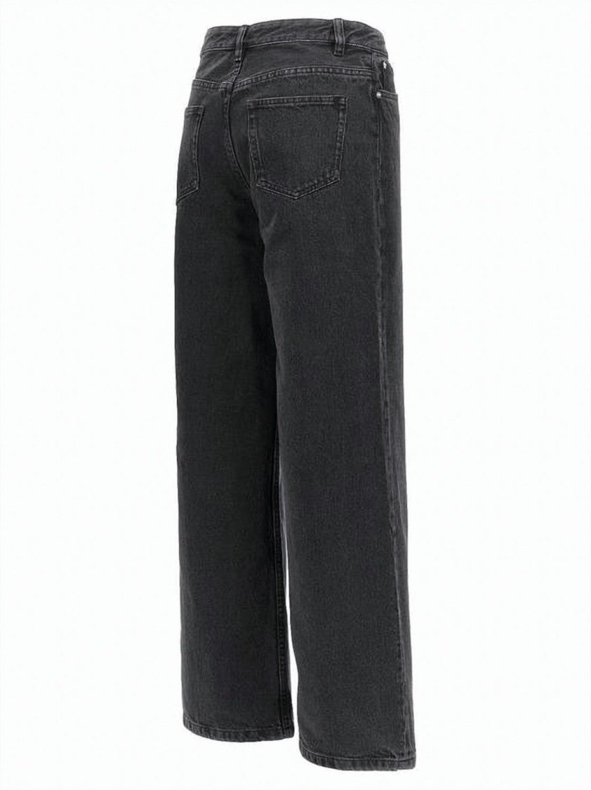 A.P.C. Cropped Wide-Leg Denim Pants With Classic Five-Pocket Design