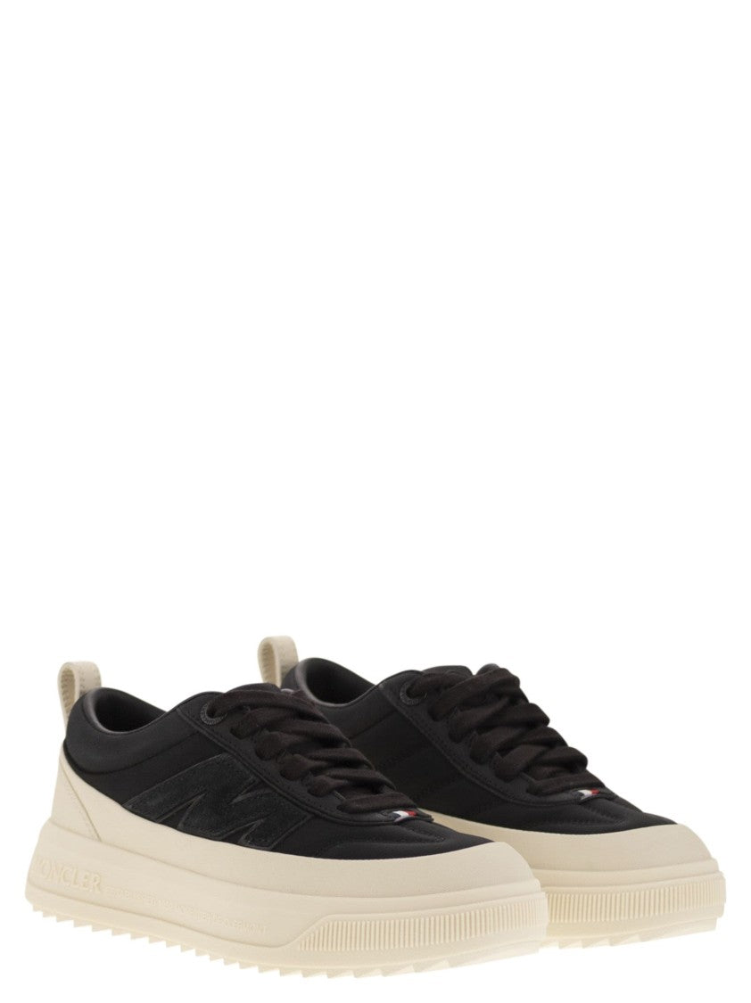 Moncler Nubuck And Suede Black Altive Trainers