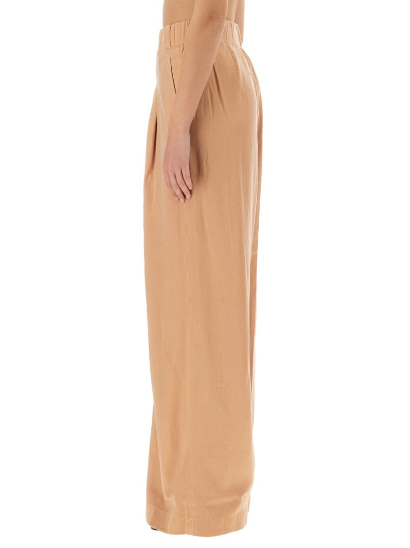 Dries Van Noten Flowing High-Waisted Wide-Leg Pants With Aesthetic