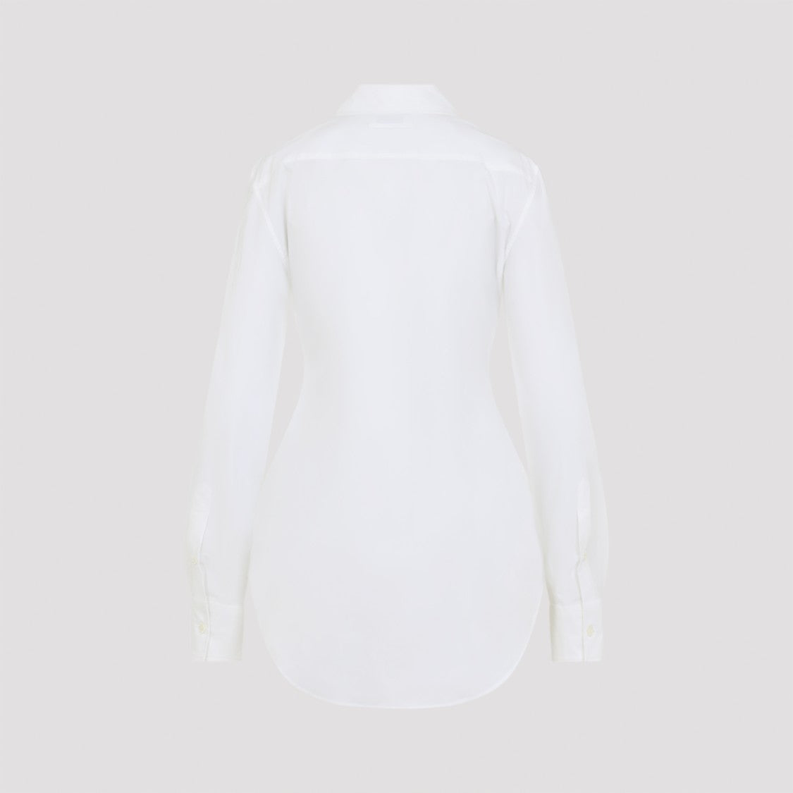 Jean Paul Gaultier Needless Flock White Cotton Shirt With Graphic Detailing
