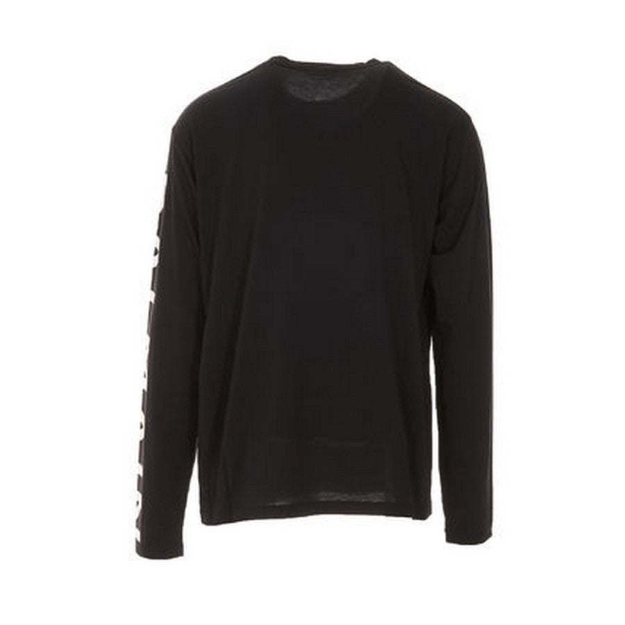 Balmain Black Cotton Printed Long-Sleeve T-Shirt