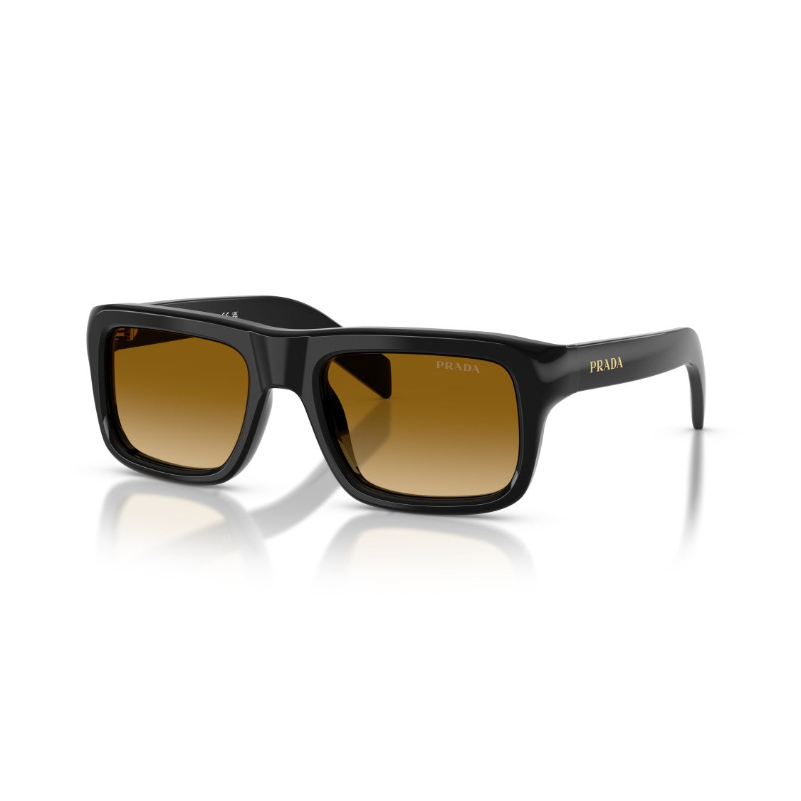 Prada 0Pr D11s Glossy Black Acetate Sunglasses