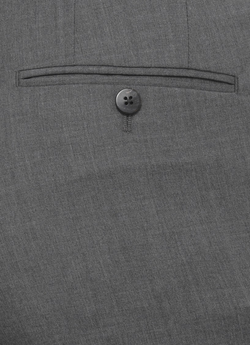 Caruso Grey Peak Lapel Wool Suit