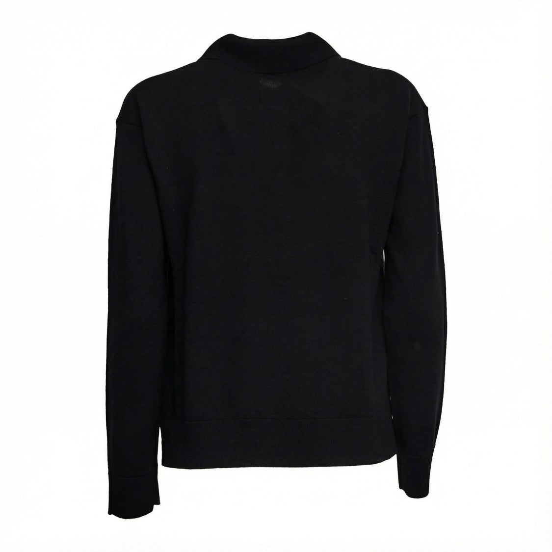 Max Mara Long-Sleeve Polo Sweater
