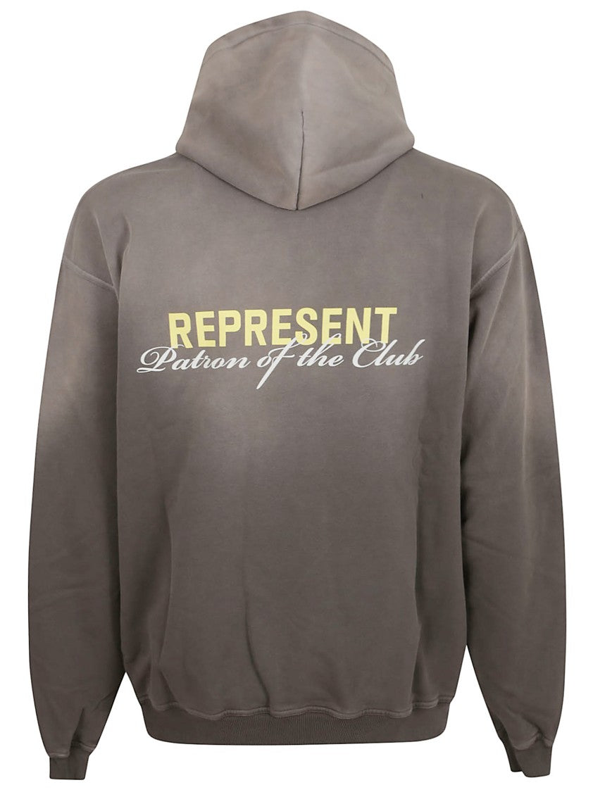 Represent Relaxed-Fit Cotton Sweatshirt With Graphic Detailing