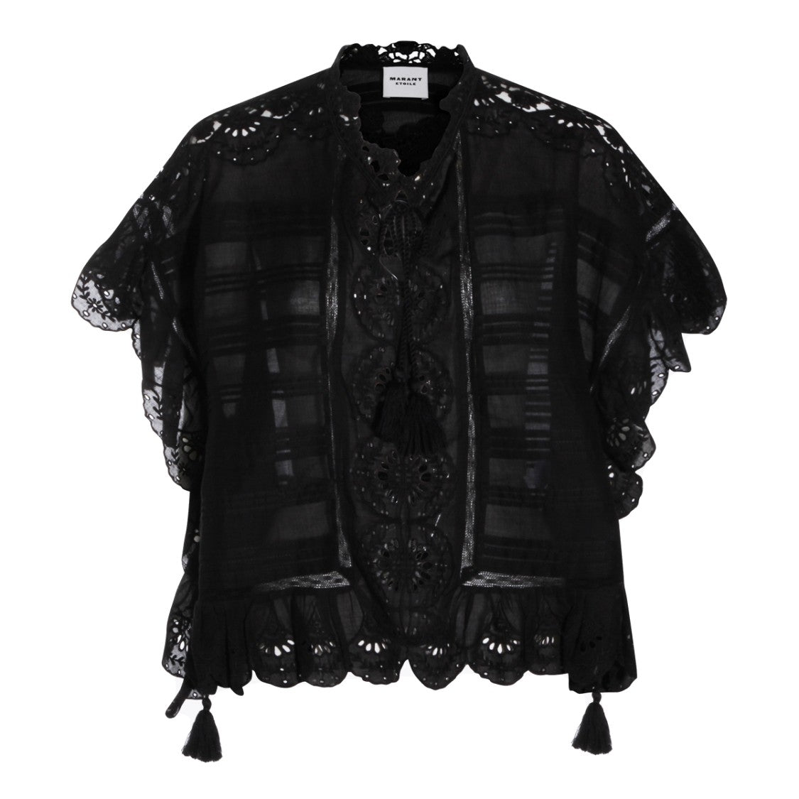 Isabel Marant Étoile Fitted Black Top With Round Neckline