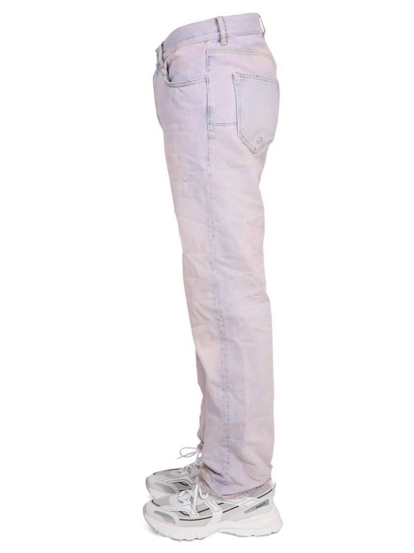Purple Brand Relaxed-Fit Light Wash Jeans