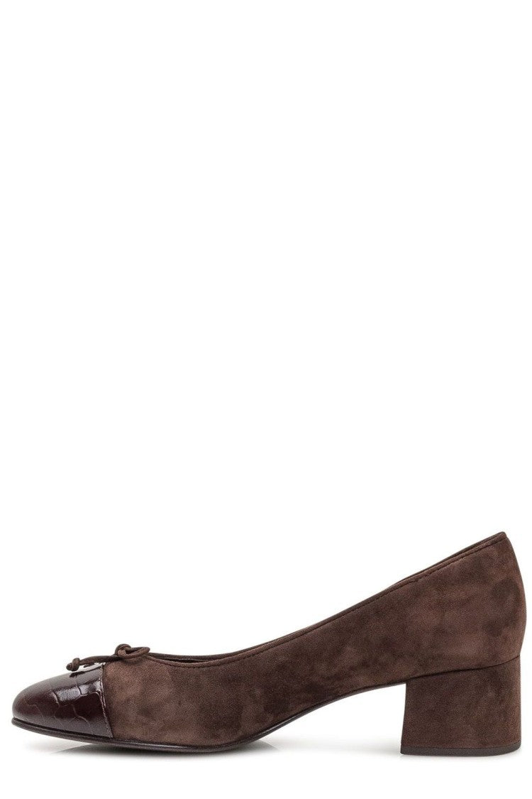 Tory Burch Brown Suede/Coconut 55Mm Heel Pumps