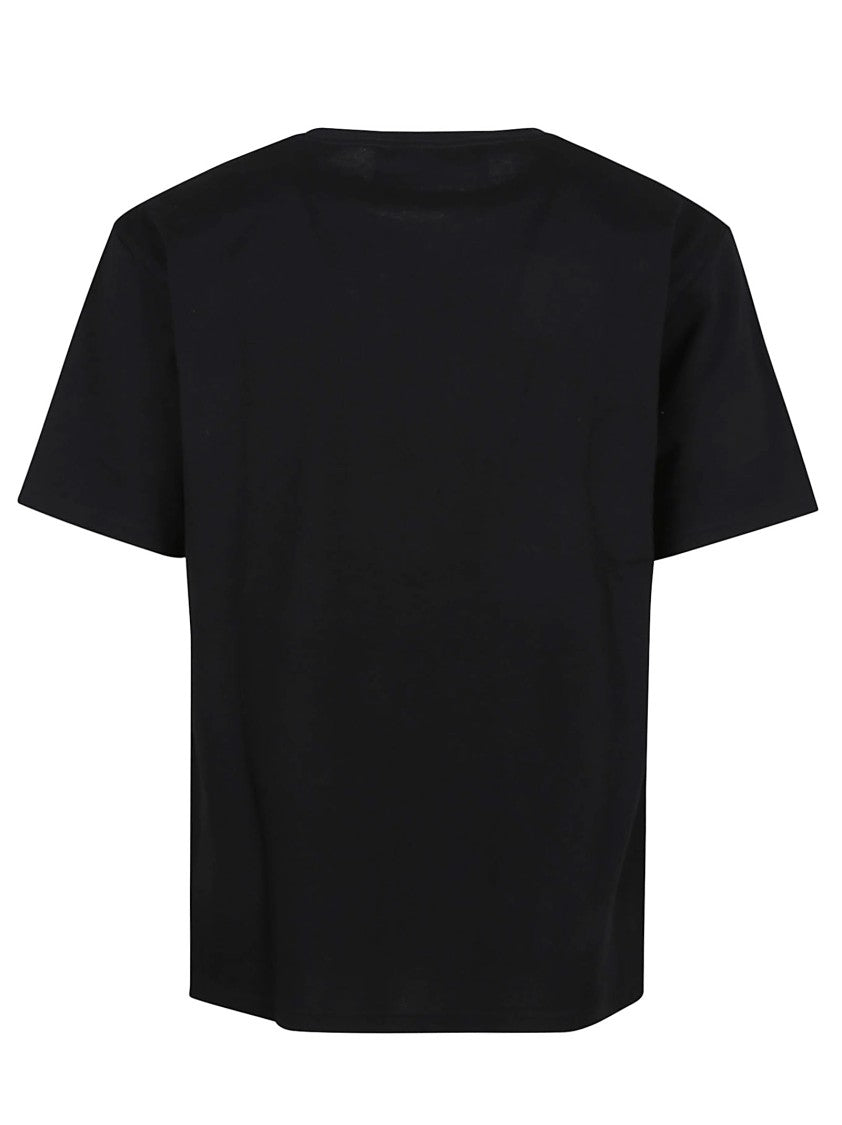 Valentino Cotton Jersey Crew Neck T-Shirt With Logo Print
