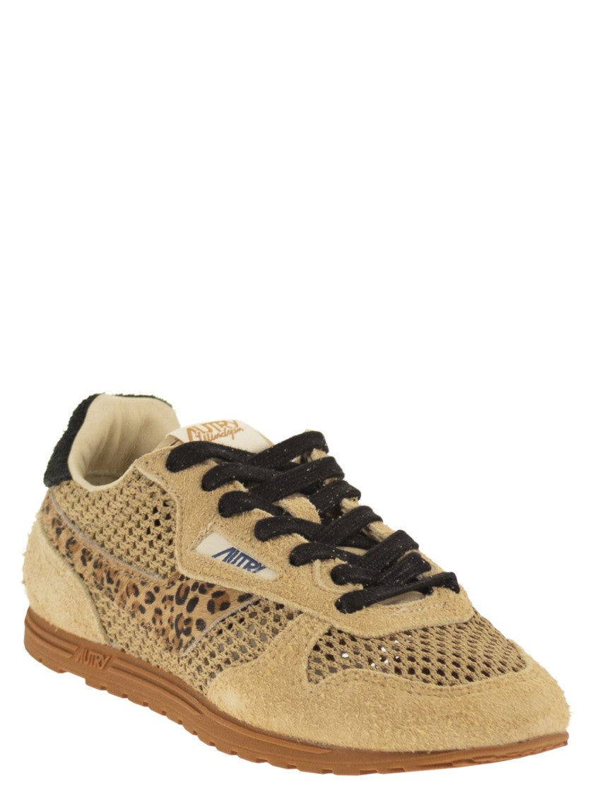 Autry Windspin - Suede And Mesh Trainers