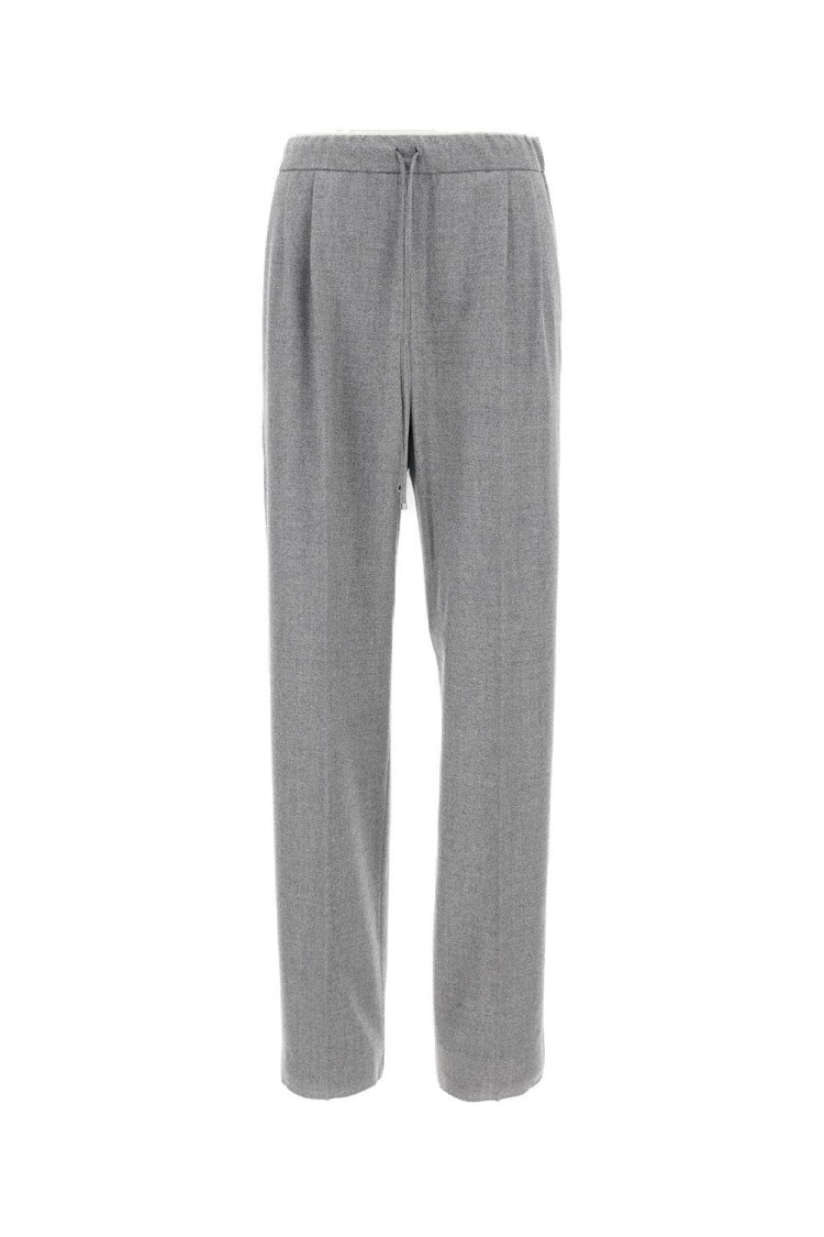 Max Mara Sporty Trousers With Drawstring And Pleated Front