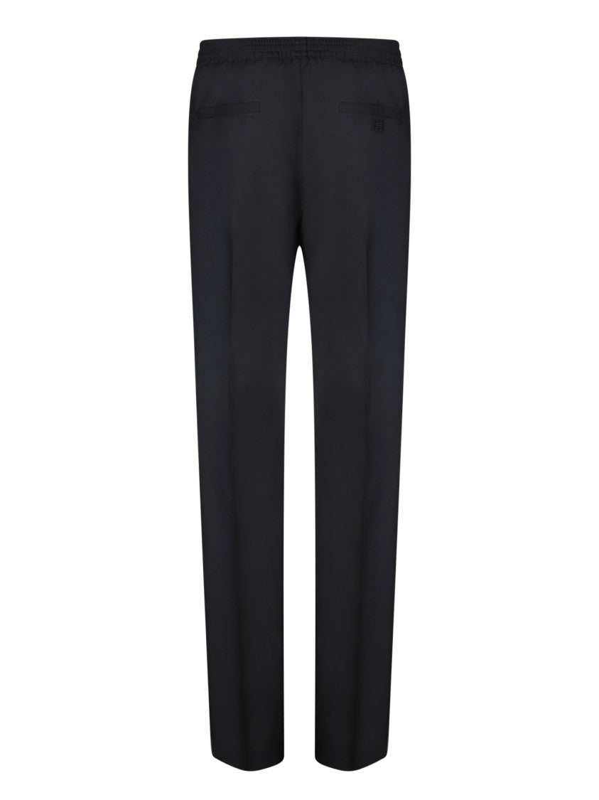 Givenchy Black Wool-Blend Trousers