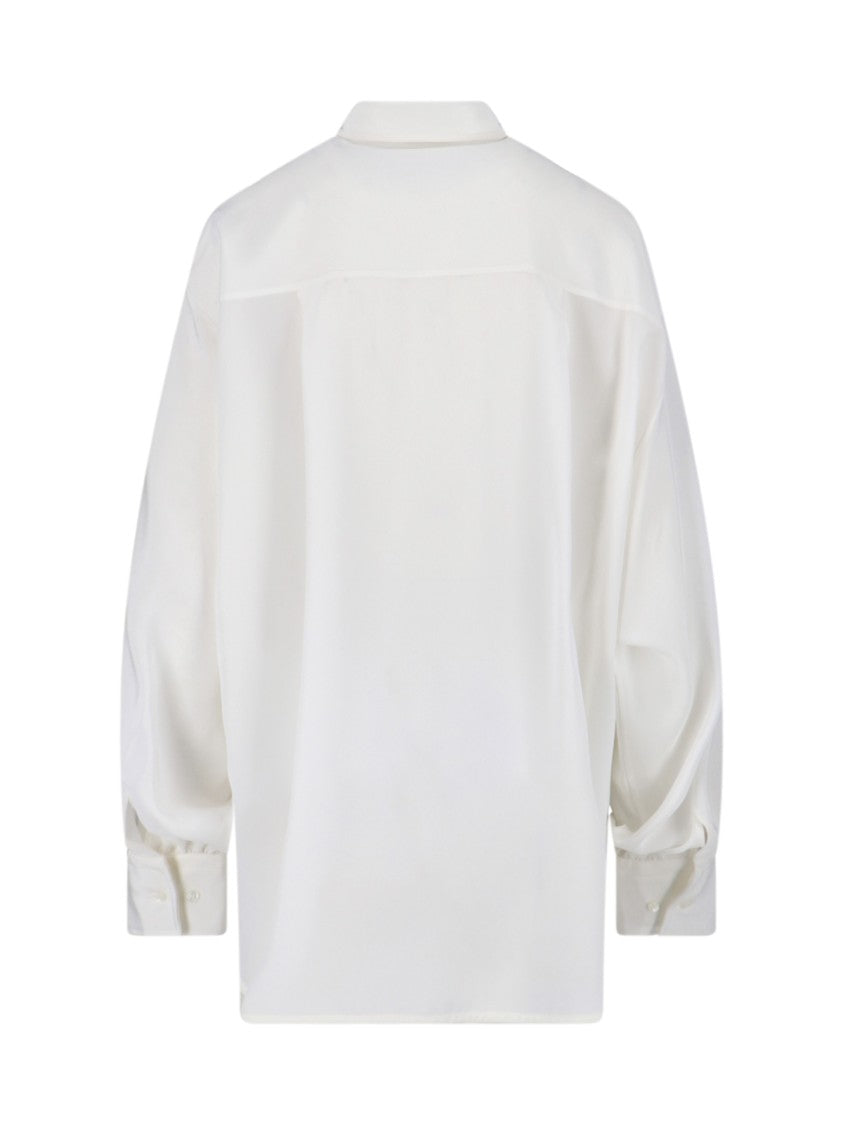 Ermanno Scervino Pleated Shirt – White