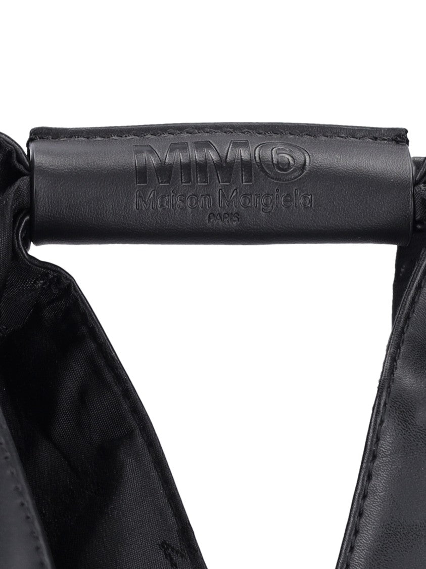 Mm6 By Maison Margiela Triangular Black Bag With Padded Handle