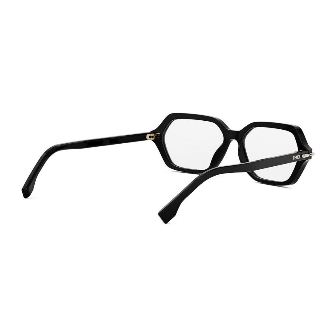 Fendi Black Selleria Acetate Geometric Sunglasses