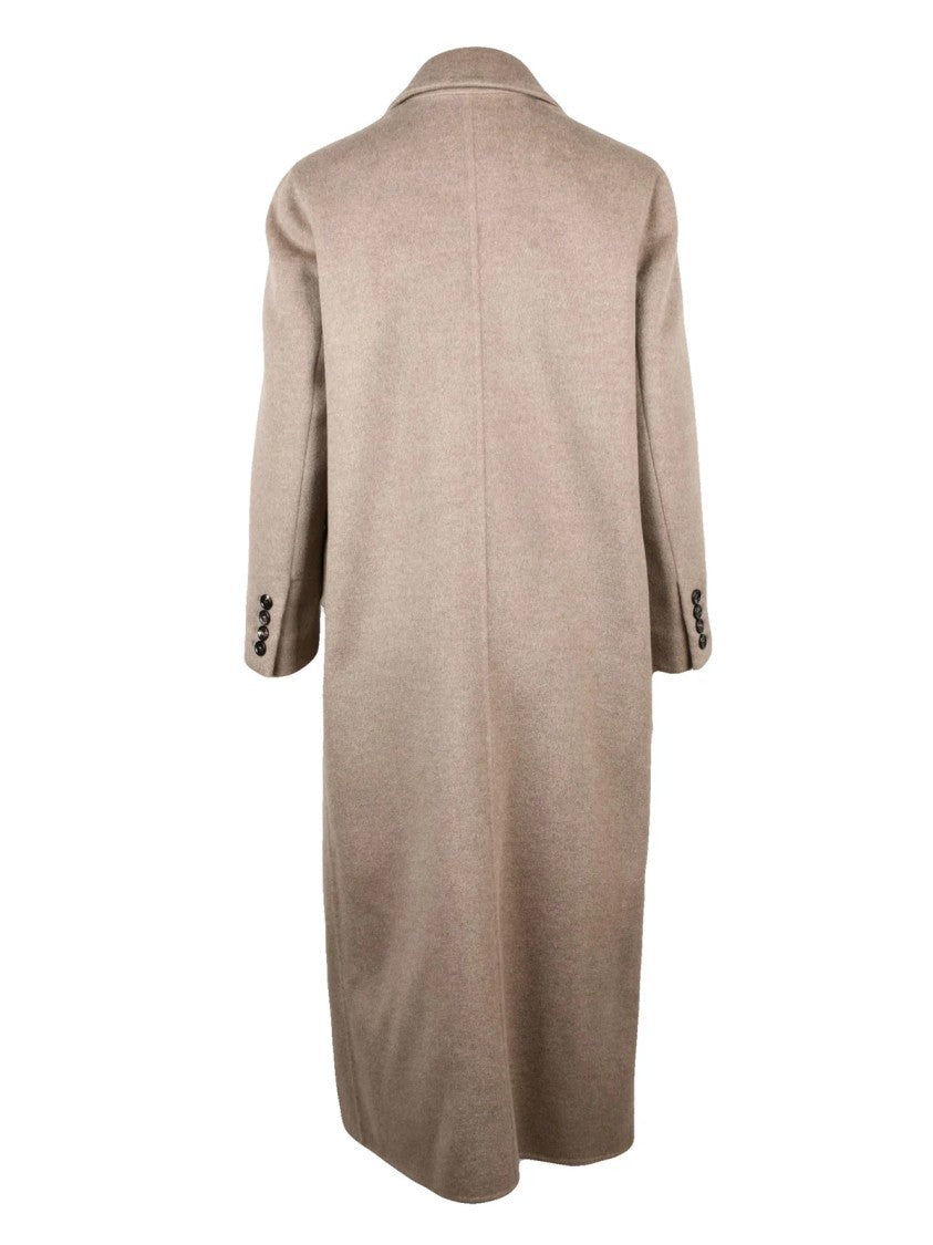 Max Mara Armonia Cashmere Coat With Double-Breasted Design And Classic Lapel