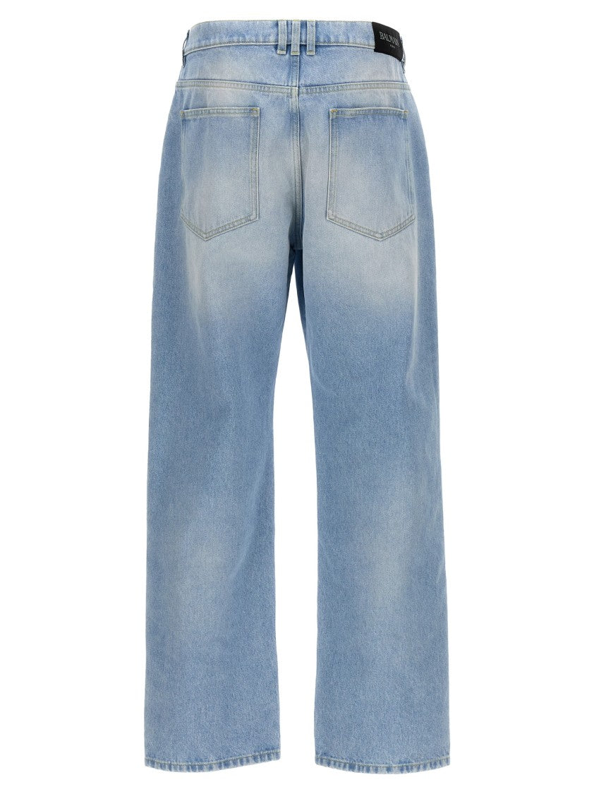 Balmain Light Blue Denim Jeans