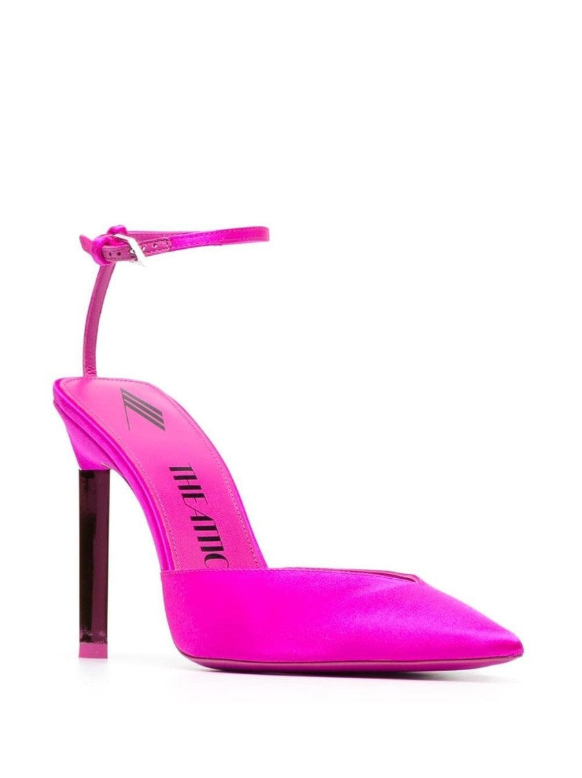 The Attico 110Mm Perine Satin Pumps