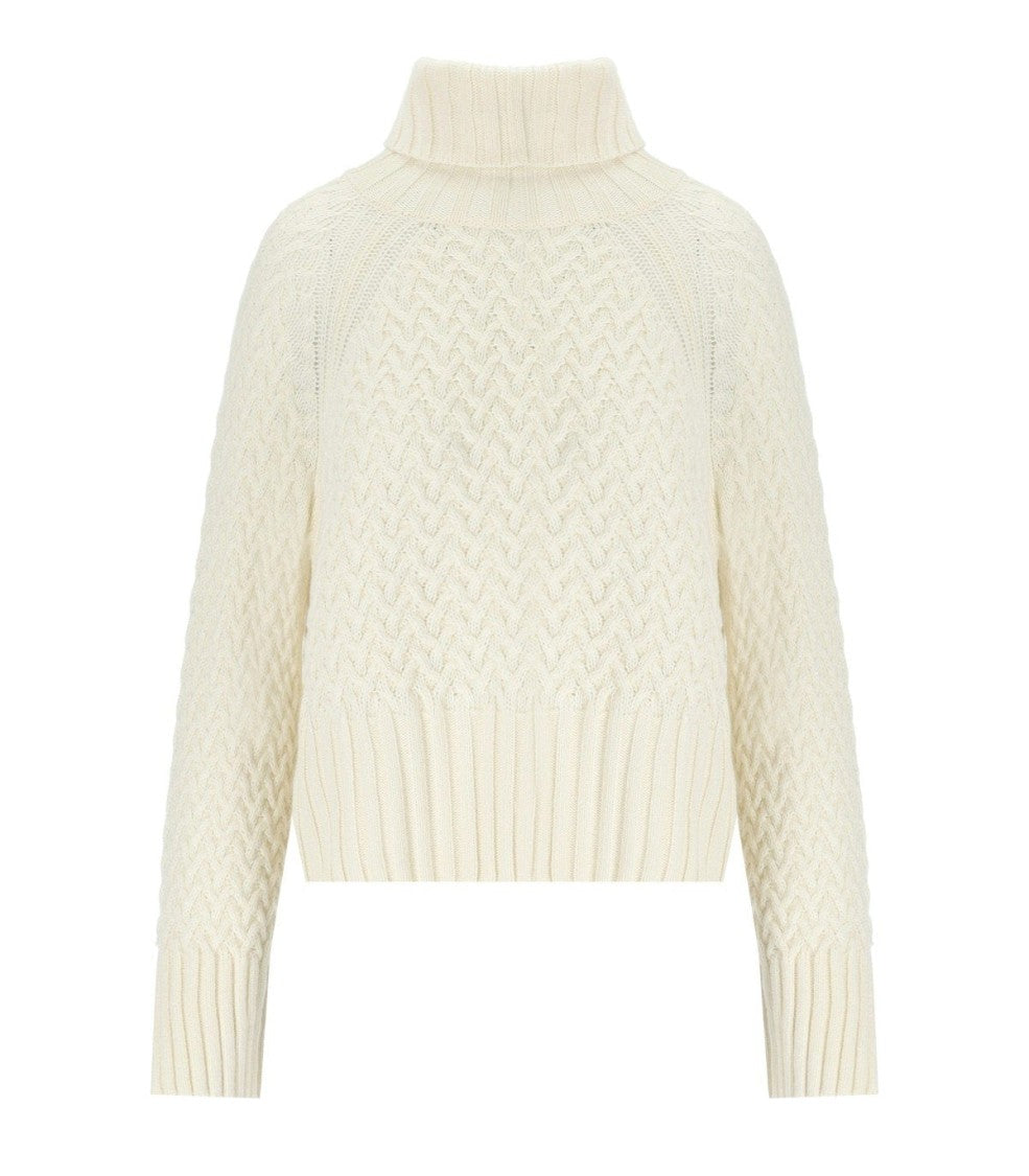 Barbour Malton Ecru Turleneck Sweater