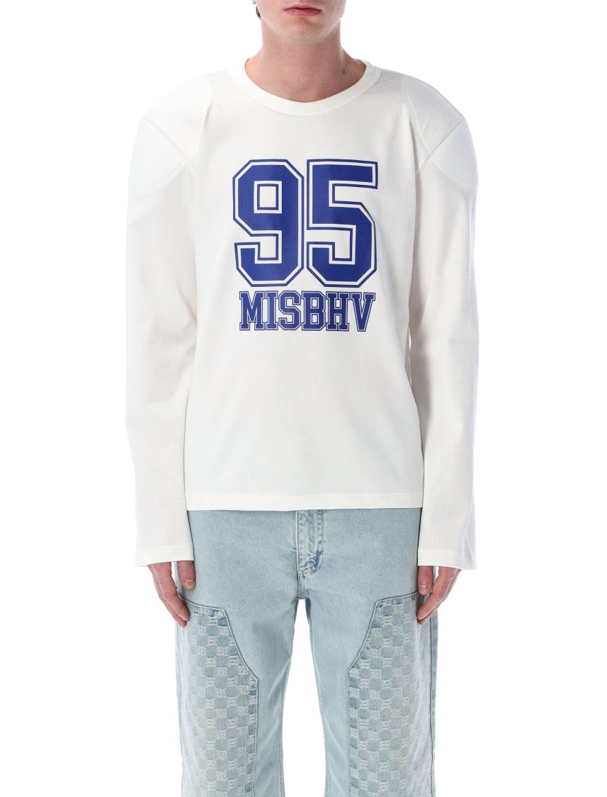 Misbhv Heavyweight Cotton Longsleeve T-Shirt With Padded Shoulders
