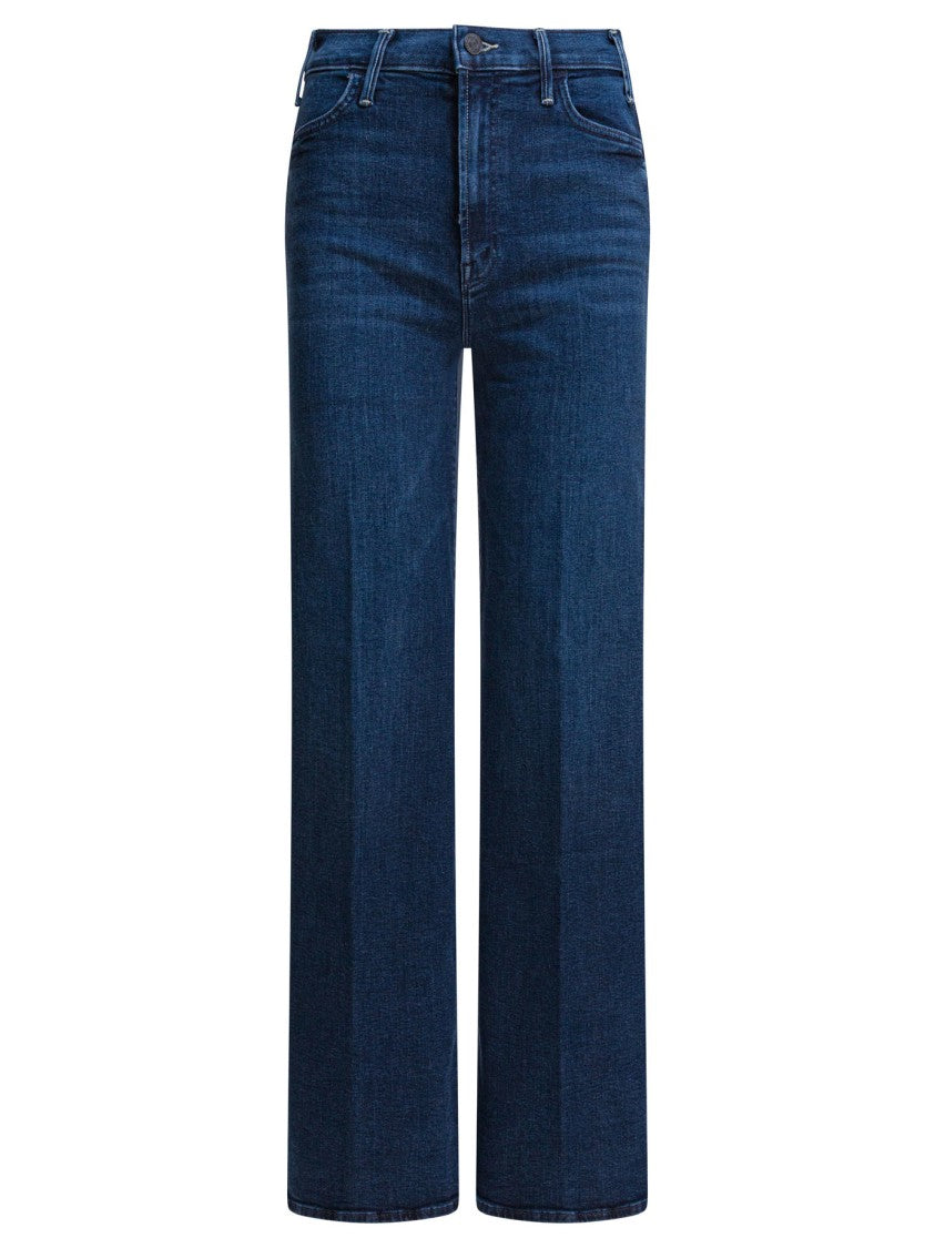 Mother Classic Straight-Leg Jeans With Subtle Fading
