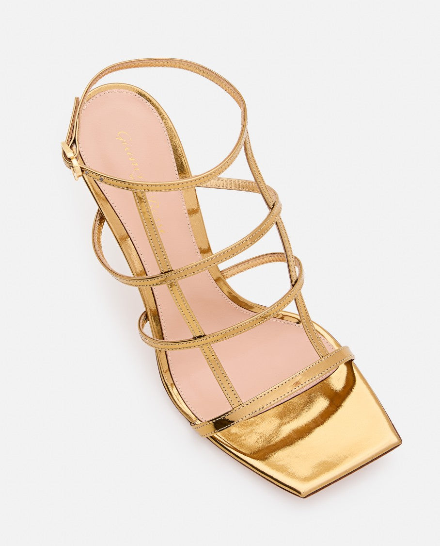 Gianvito Rossi Letal Leather Heel Sandals