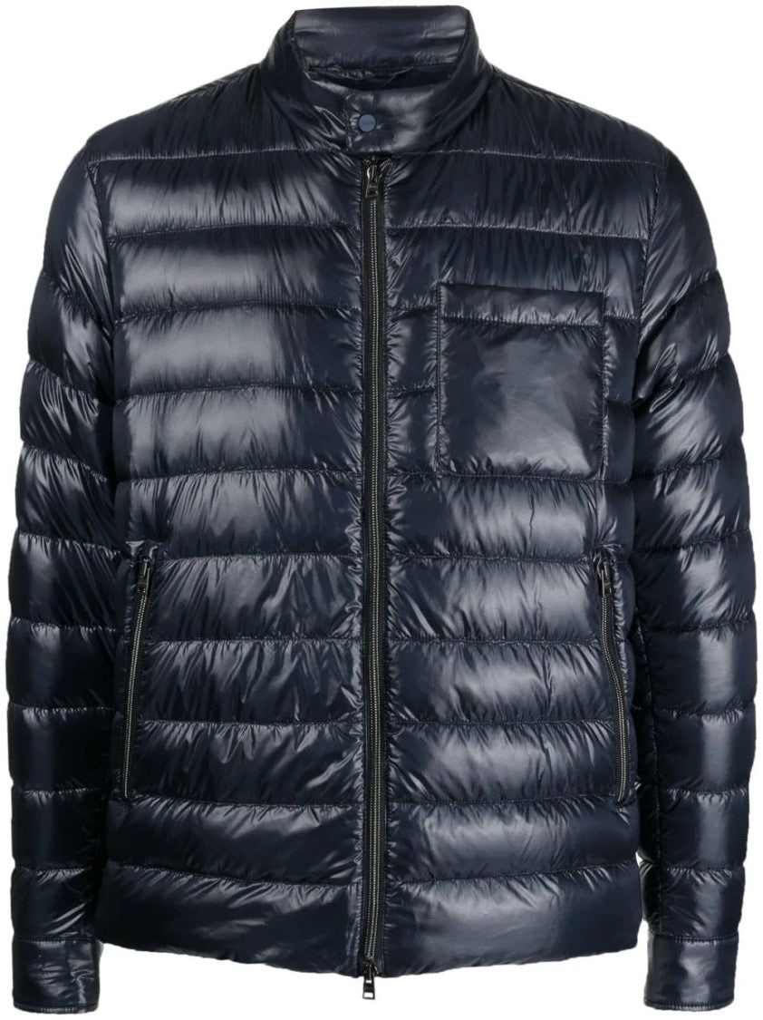 Herno Quilted Puffer Jacket With High Collar