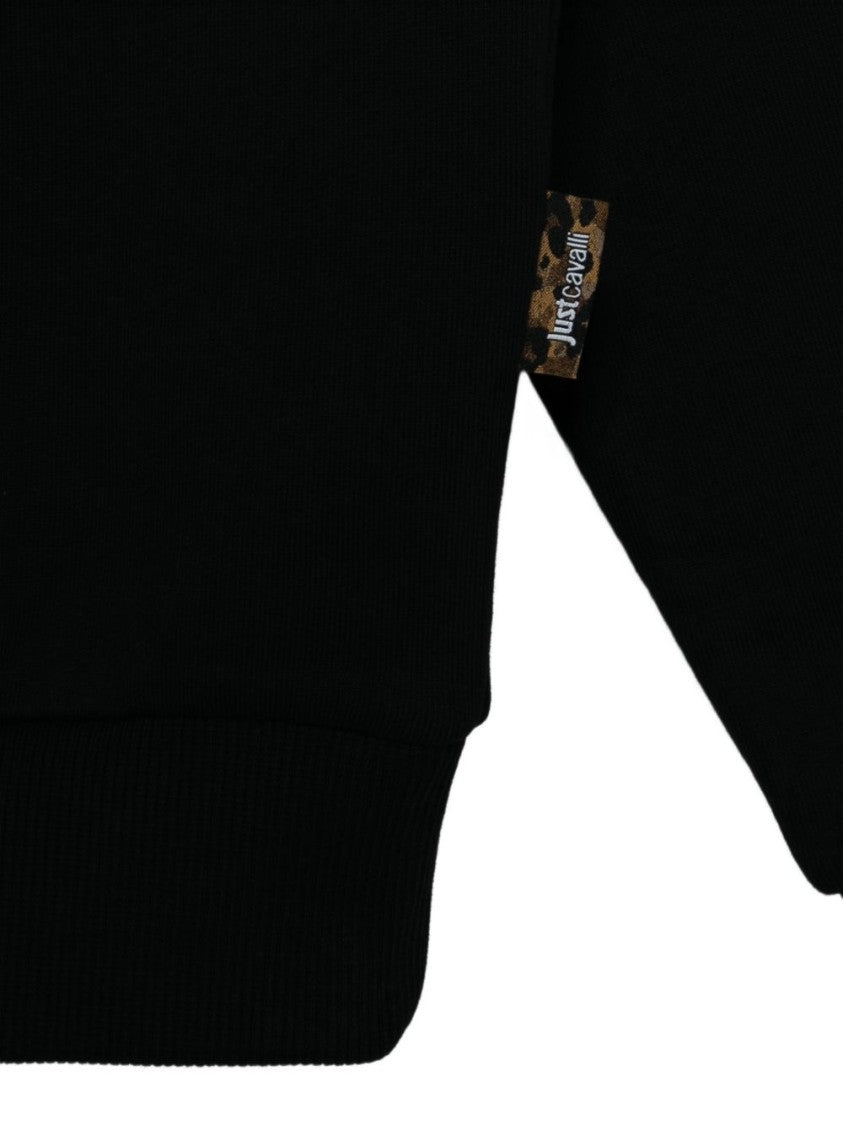 Just Cavalli Logo Trim Contemporary Knit Sweater