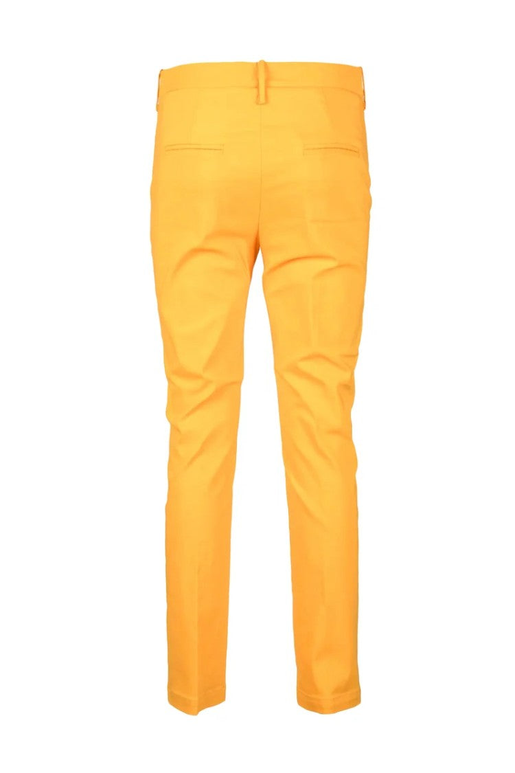 Liviana Conti Tailored Cropped Trousers In Vibrant Orange
