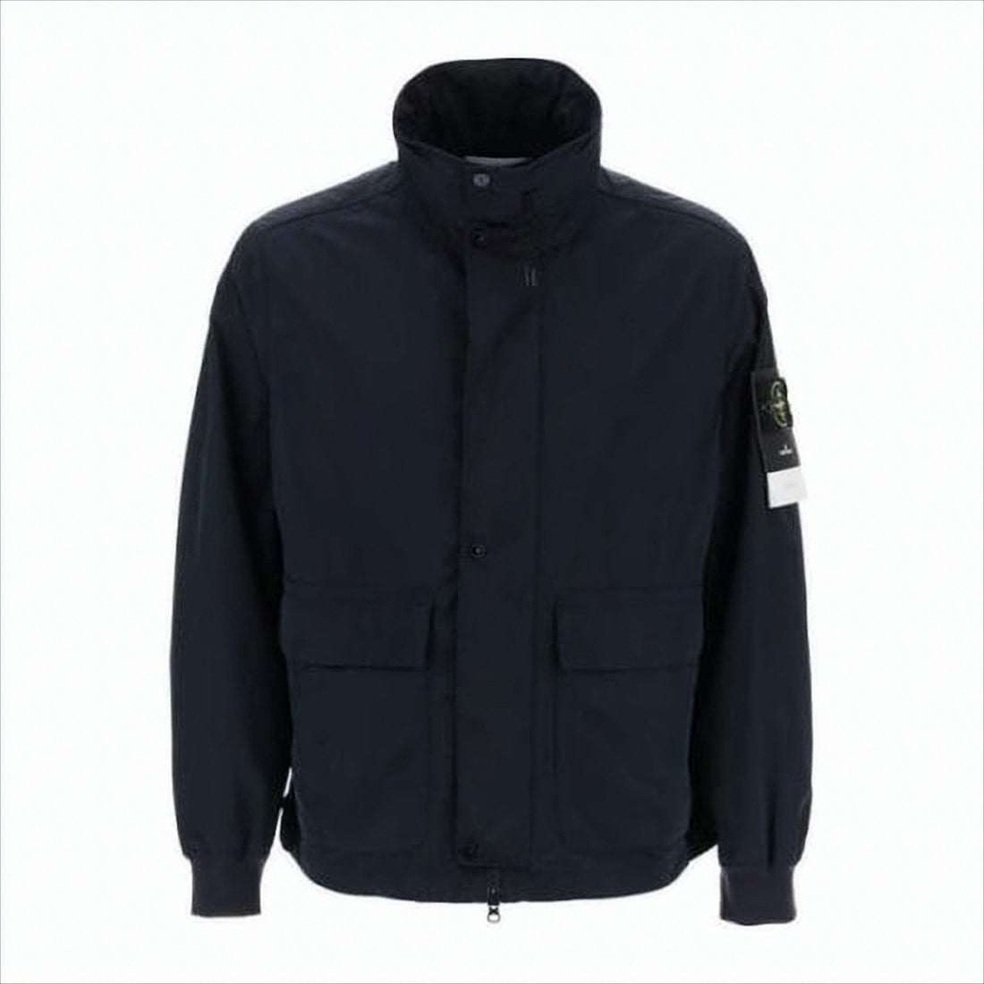 Stone Island High Collar Black Jacket