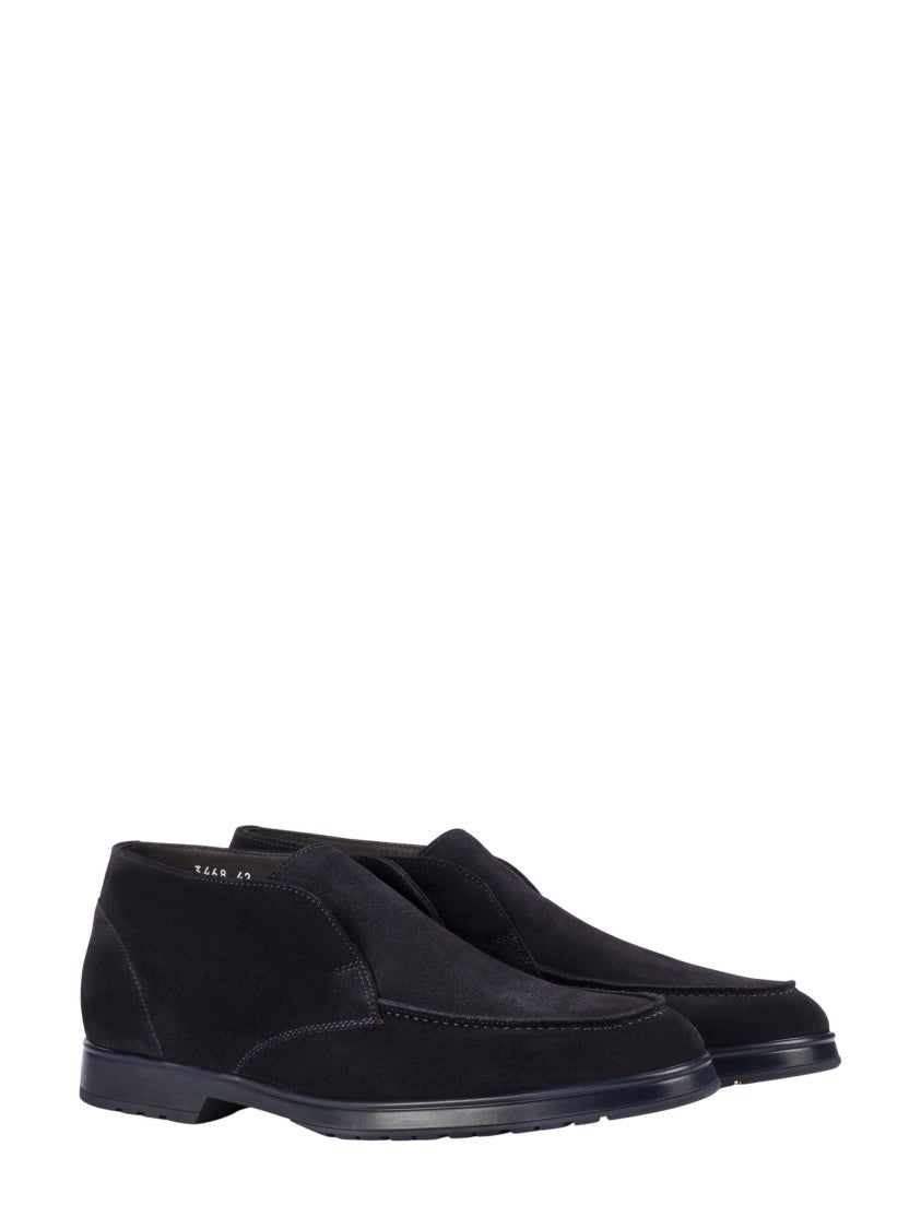 Doucal's Black Adler Suede Chukka Boots