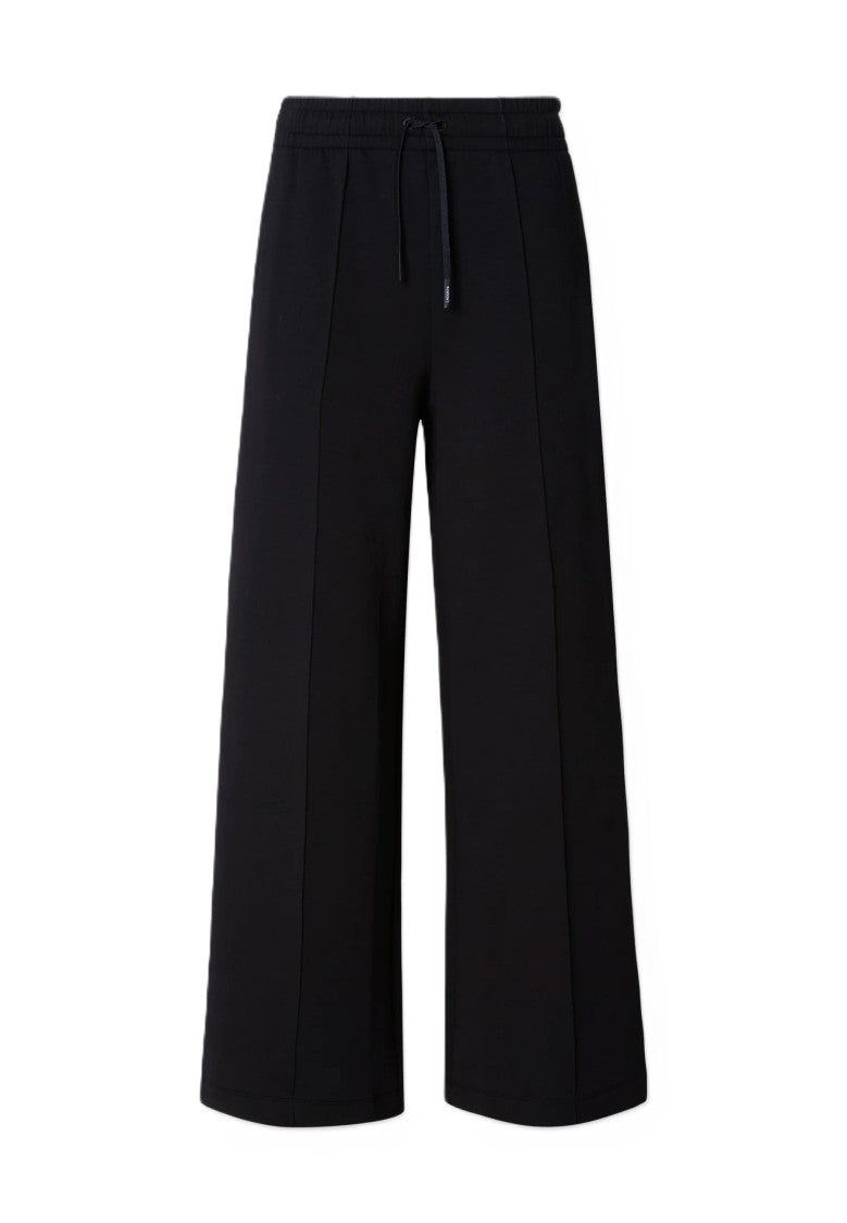 Lacoste High-Waisted Drawstring Wide-Leg Pants