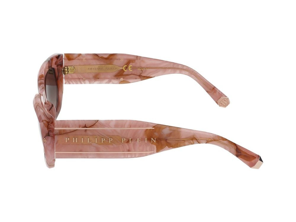 Philipp Plein Sunglasses Spp066m 06Z8 Opal Pink+Marbled Pink 51/21/135