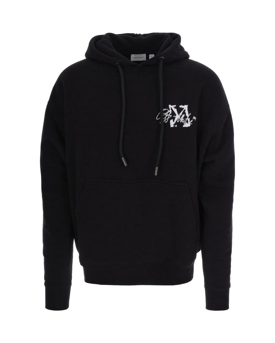Off-White Black Cotton Arrows Hoodie