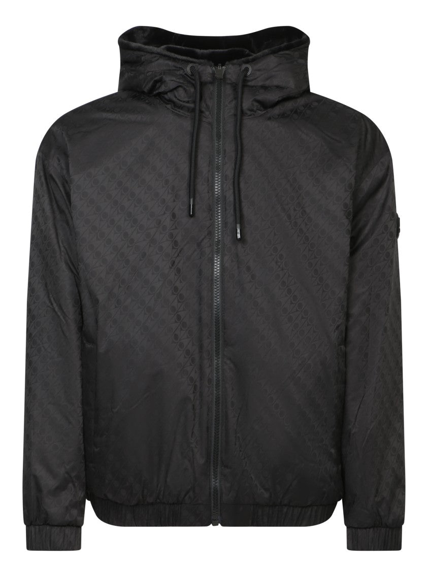 Moose Knuckles Casual Jacket With Hood And Textured Finish For Men