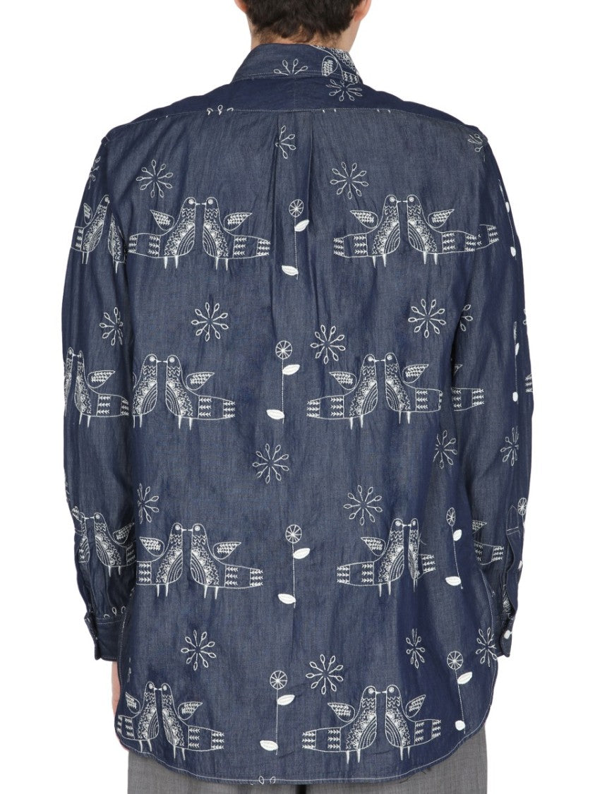 Engineered Garments "Bird" Embroidery Shirt