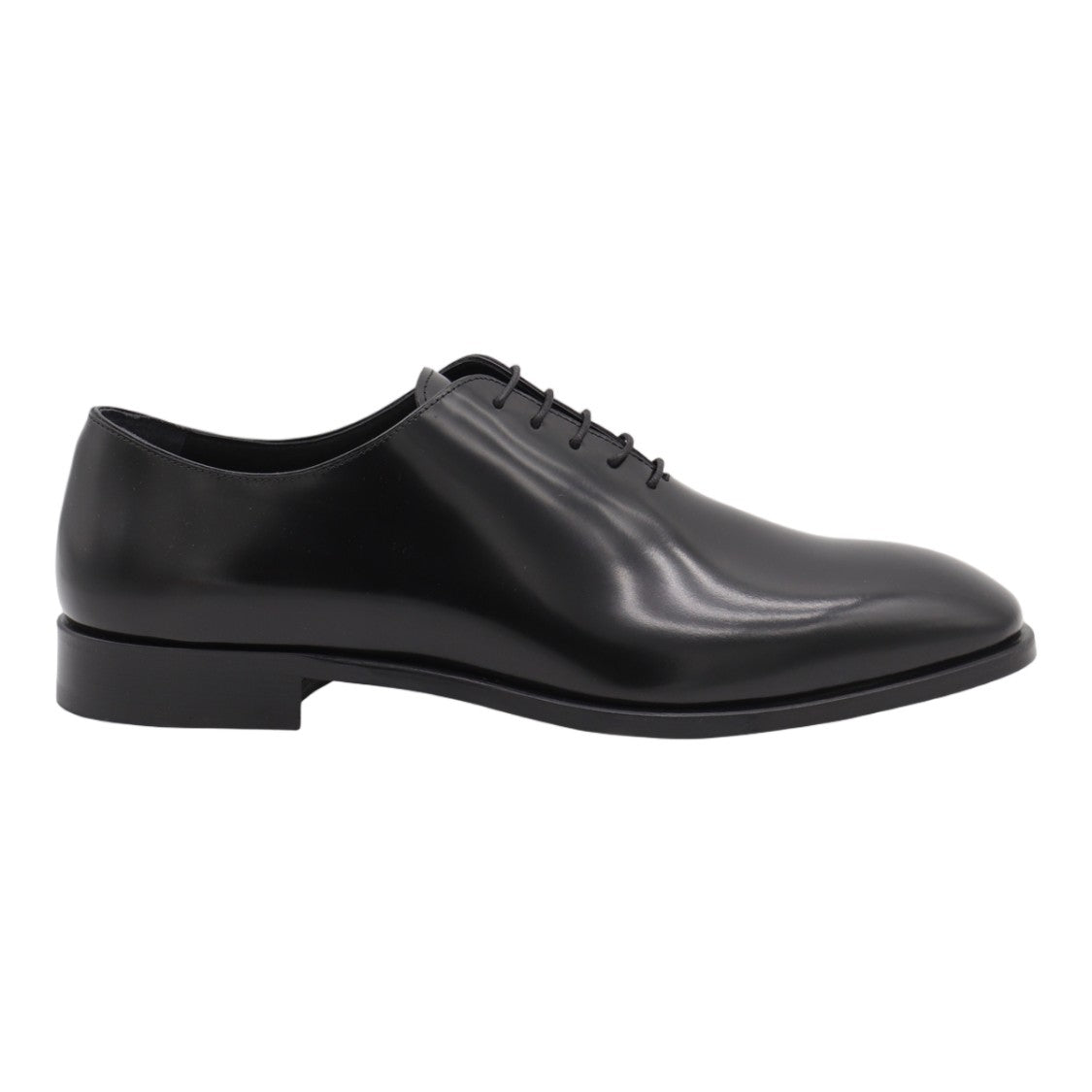 Canali Lace-Up Flat Shoes With Polished Leather Finish