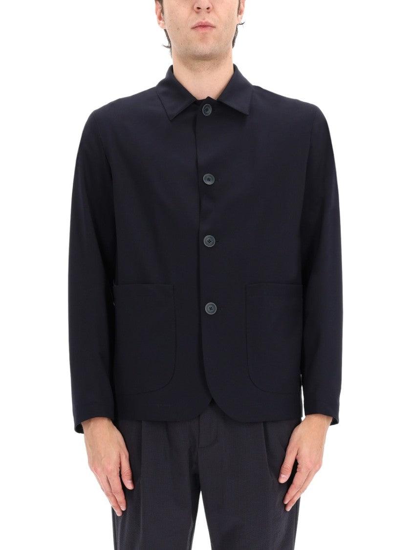 Herno Wool-Blend Tailored Patch Pockets Blazer