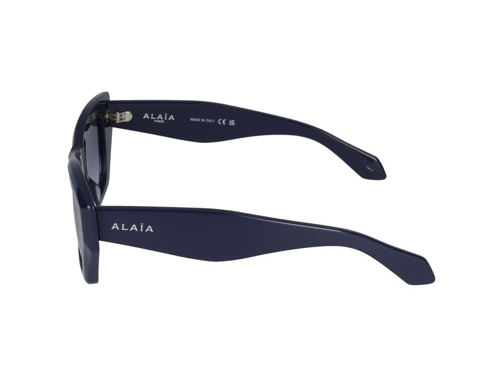 Azzedine Alaïa Blue Oversized Square Frame Sunglasses