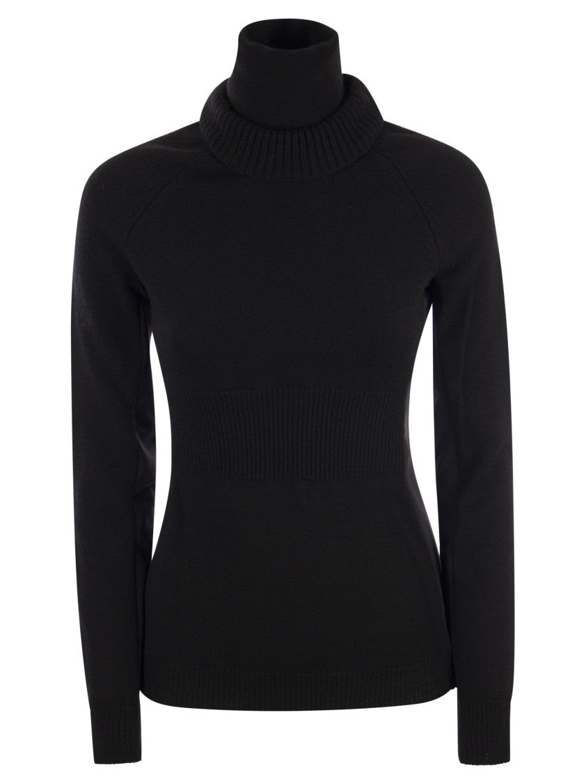 Moncler Grenoble Medium Weight Wool Turtleneck Jumper