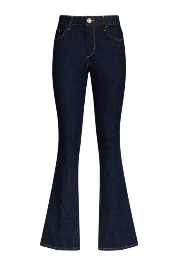 Liu Jo High-Waisted Bootcut Jeans With Adjustable Logo Belt