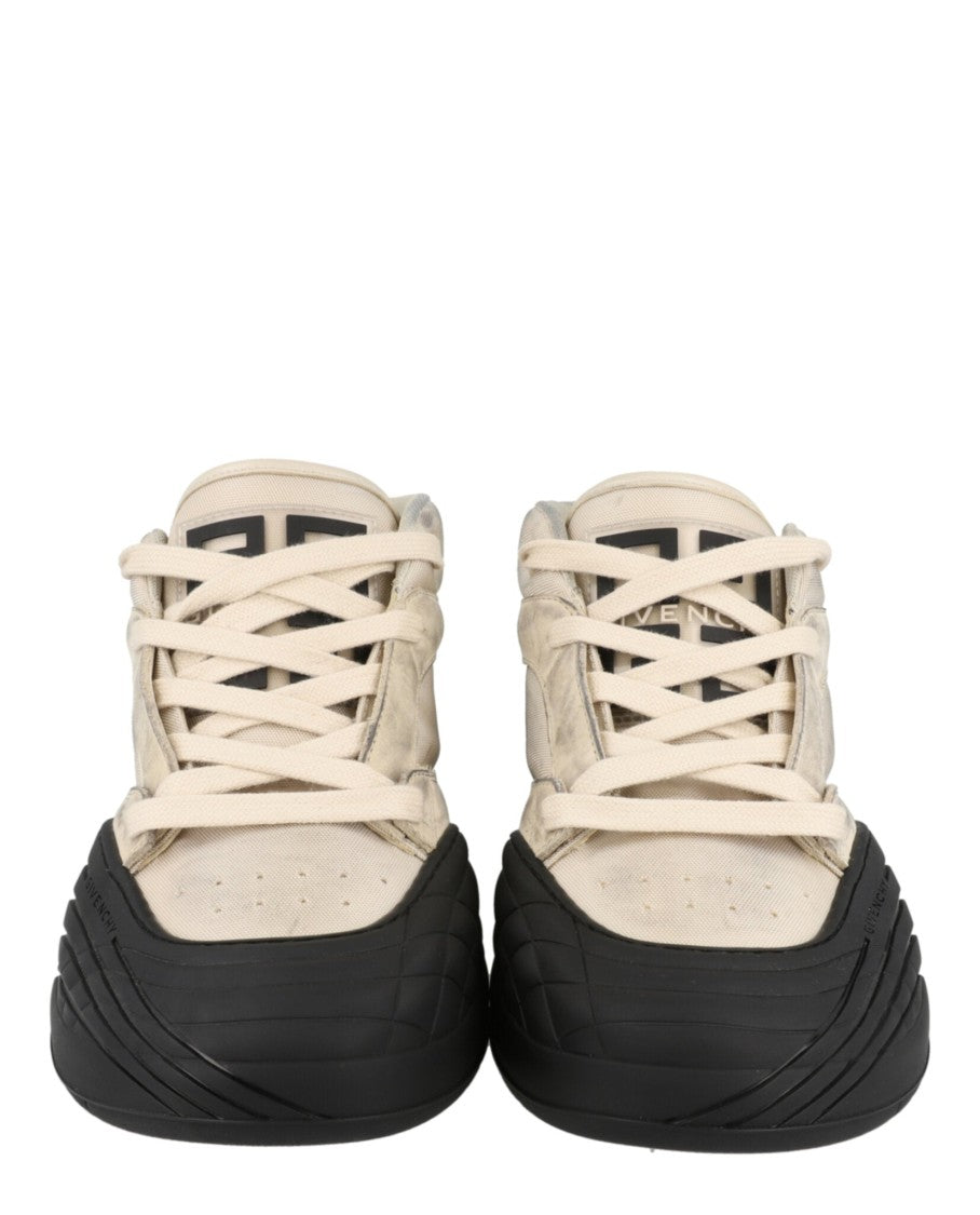 Givenchy Suede Trimmed Mid-Top Sneakers