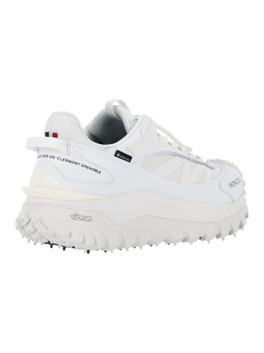 Moncler White Technical Mesh Vibram Sole Sneakers