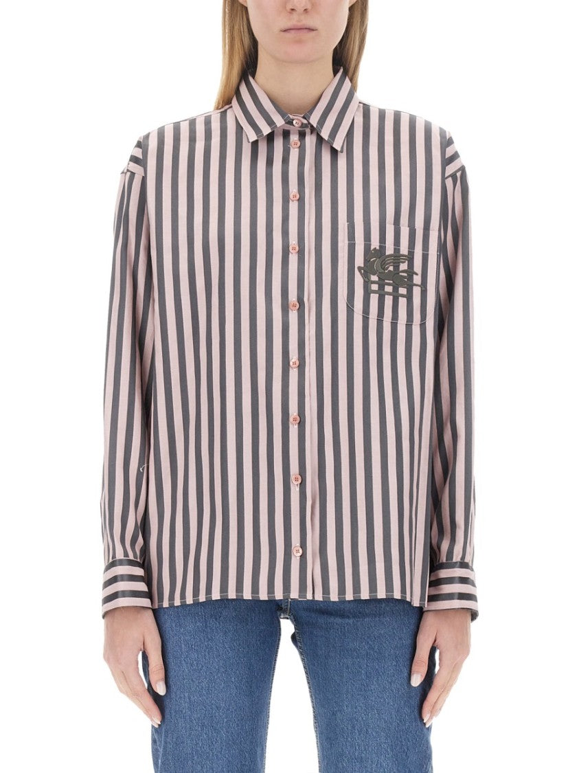 Etro Striped Oversized Shirt