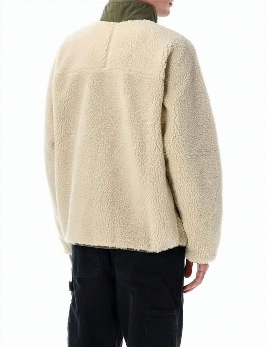 Patagonia Textured Fleece Jacket With High Collar