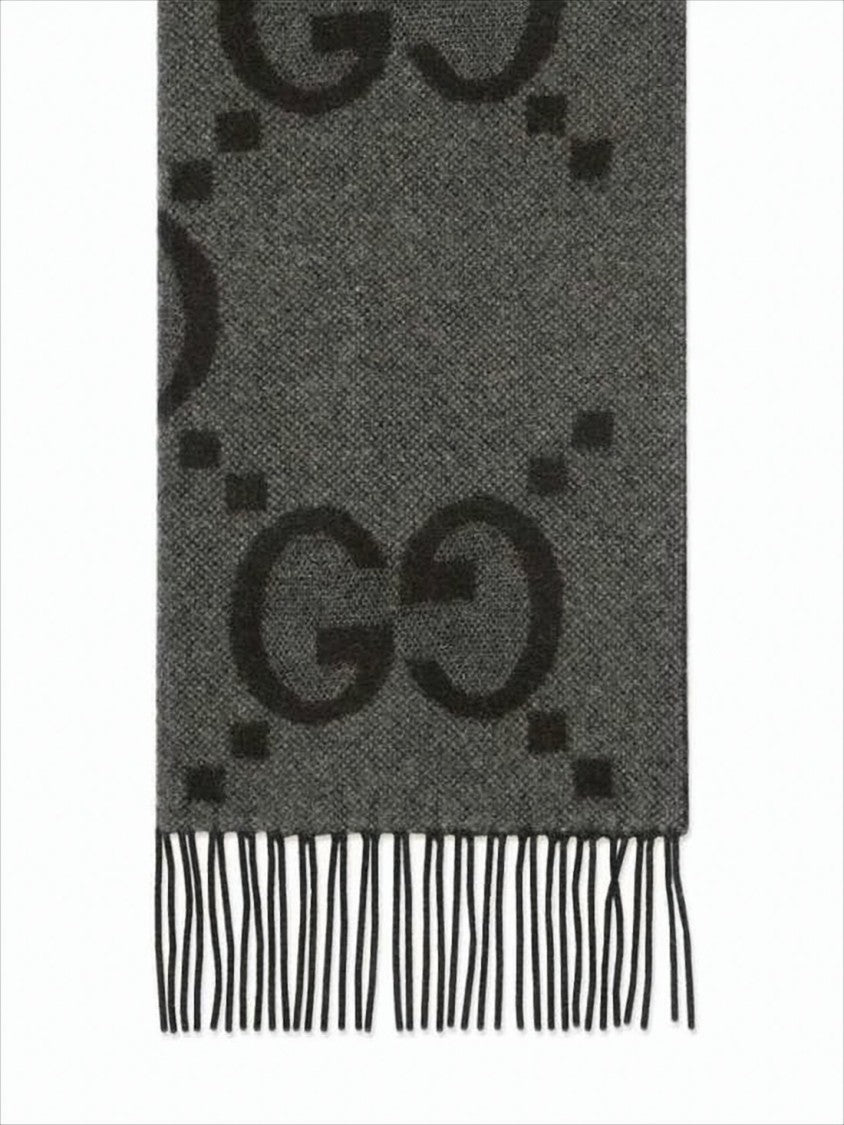 Gucci Subtle Pattern Cashmere Scarf