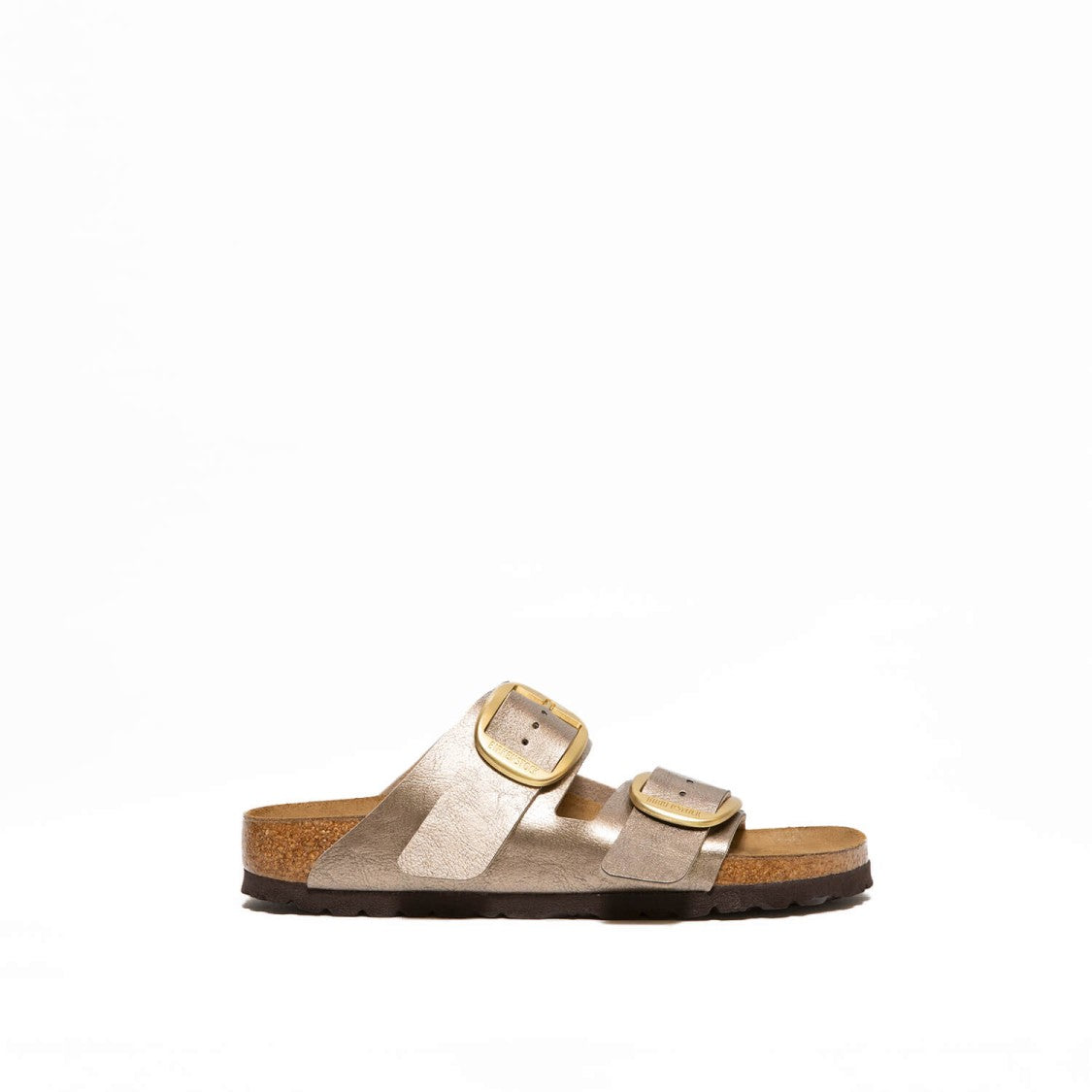 Birkenstock Arizona Sandal In Laminated Leather Dove Gray