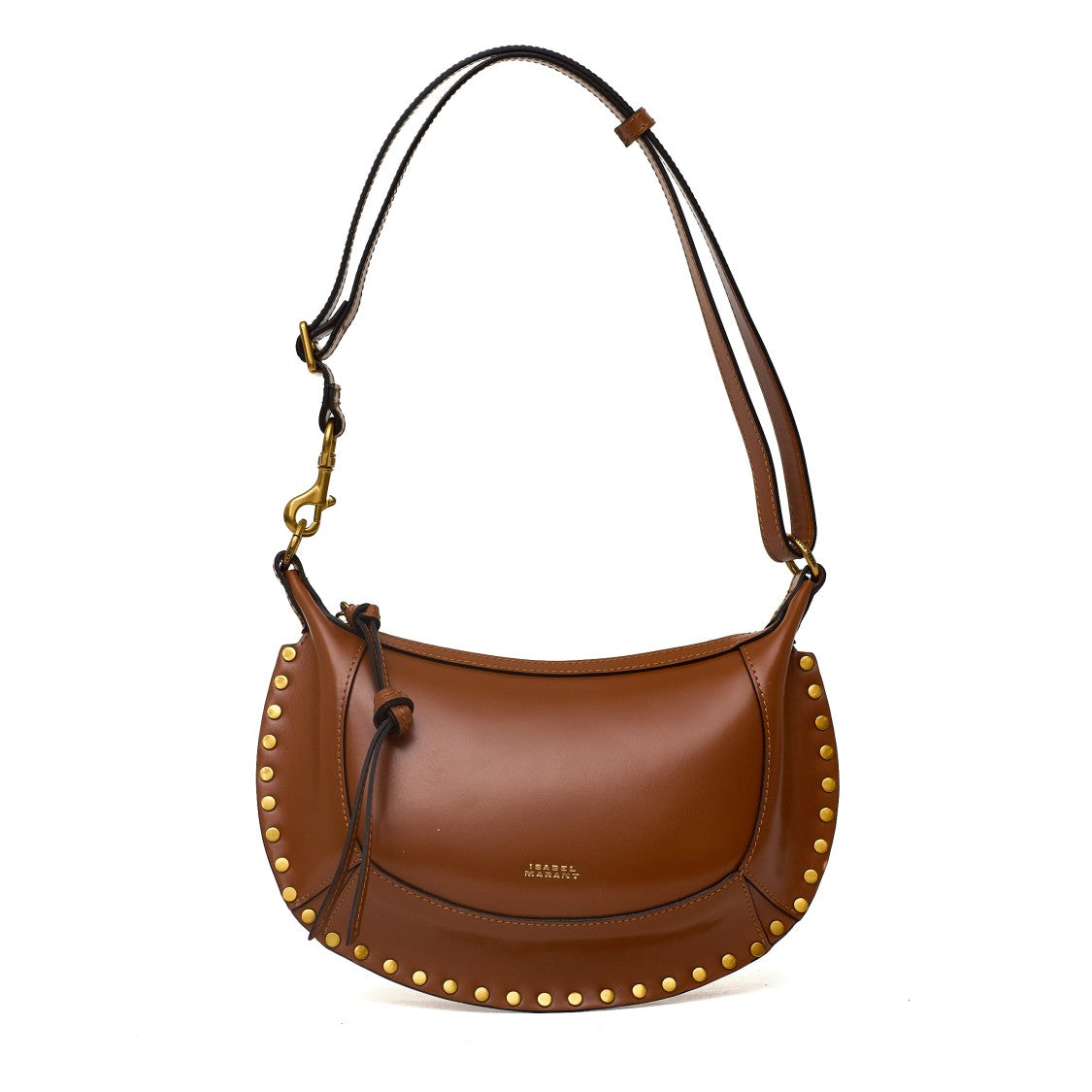 Isabel Marant Oskan Moon Textured Leather Shoulder Bag