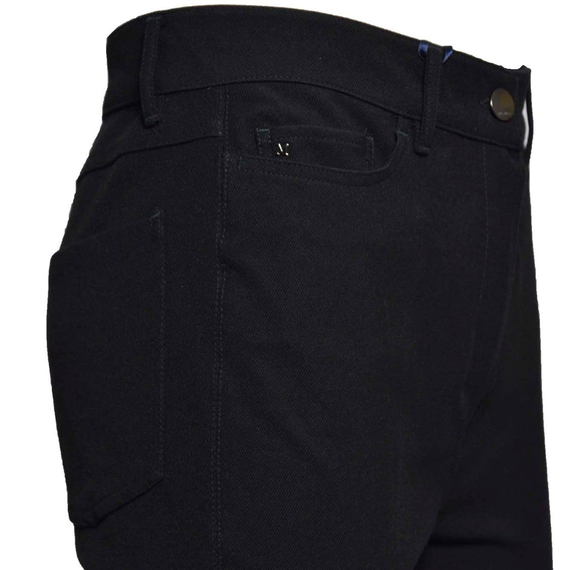 Max Mara Tabarin Pants In Black Cotton Twill