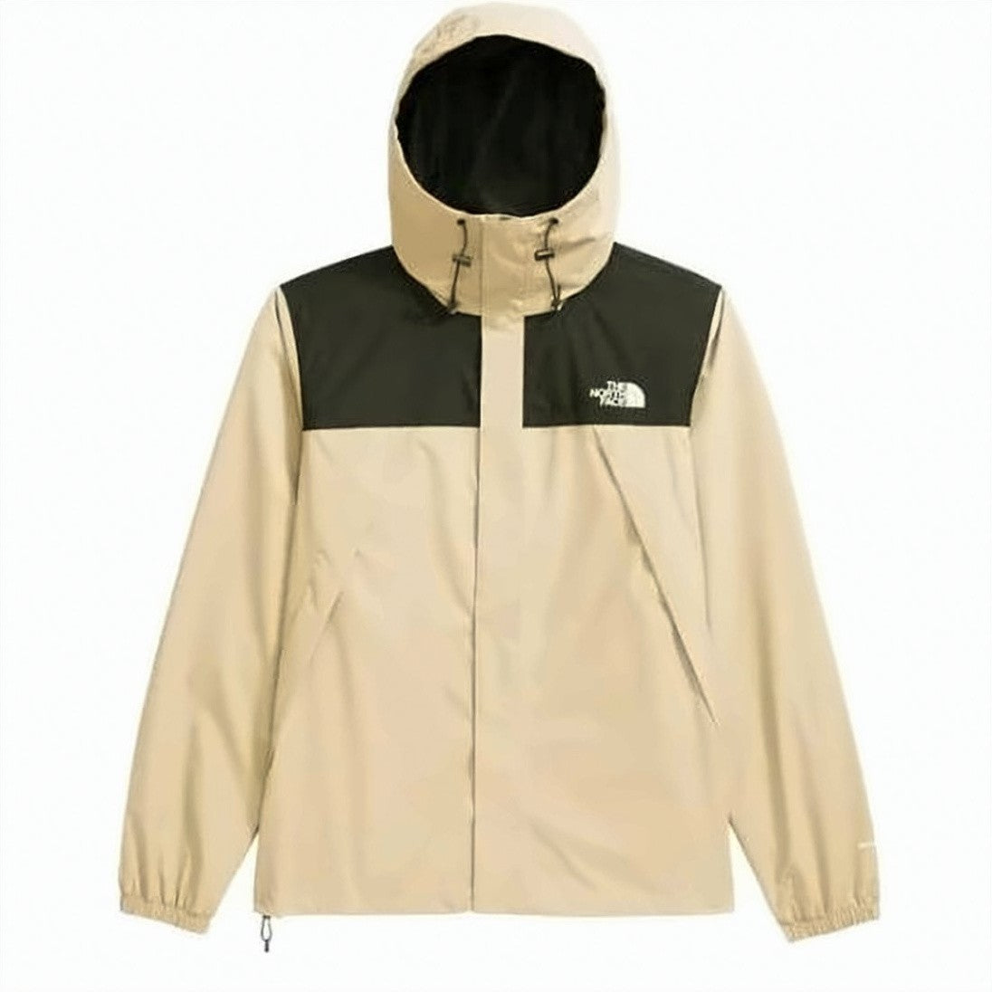 The North Face Beige Lightweight Nylon Hooded Contrast Jacket